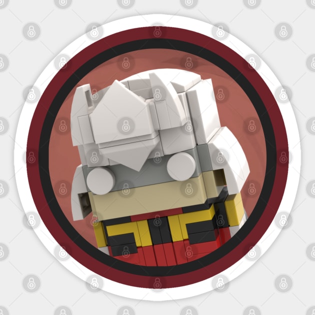 Brickheadz Char Aznable Sticker by BrickheadzBro